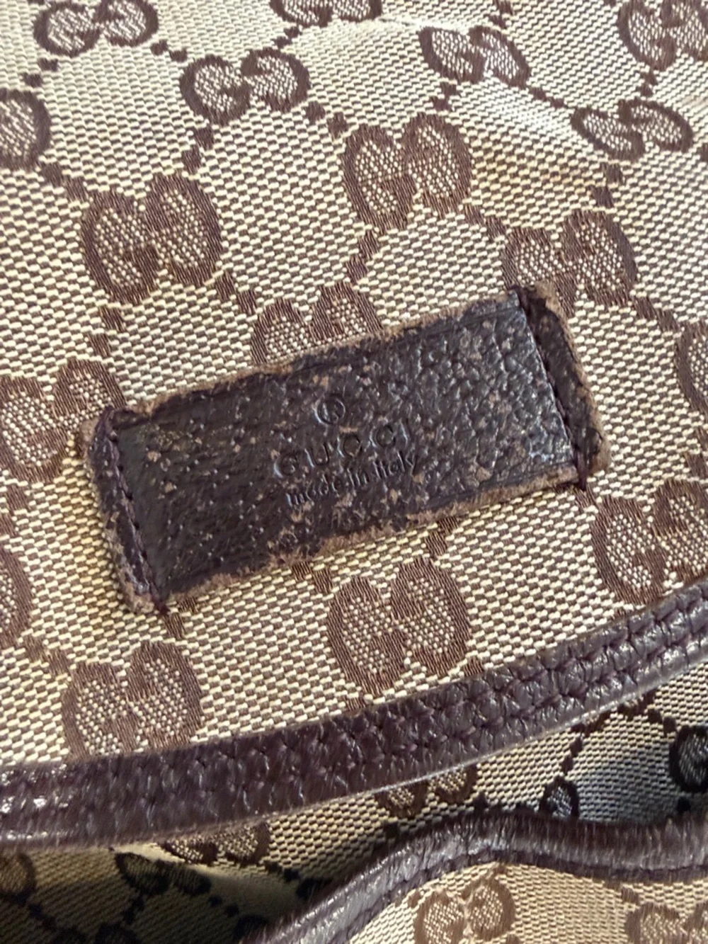 Gucci Vintage GG Diaper Bag / Messenger